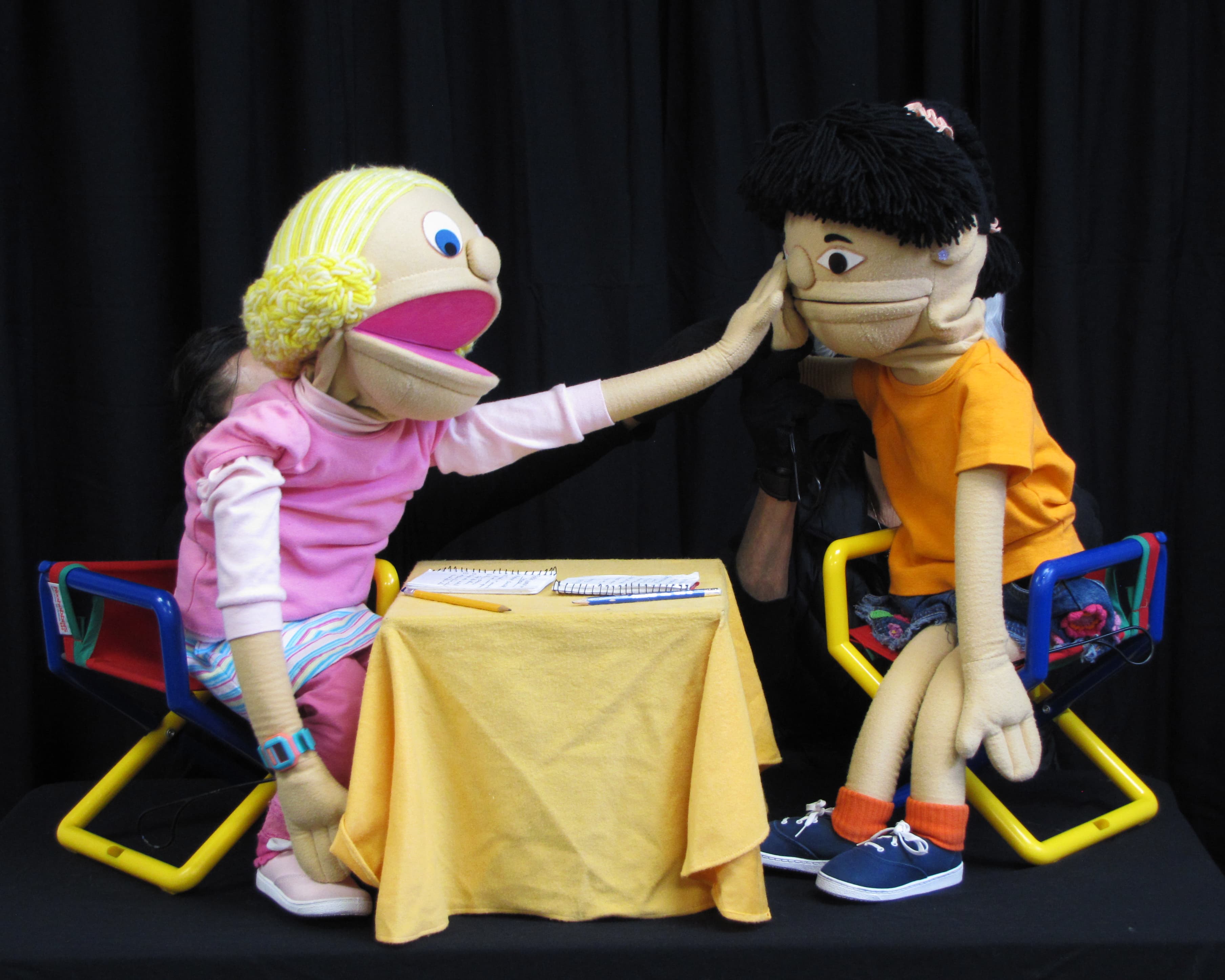 Brenda and Anna puppets